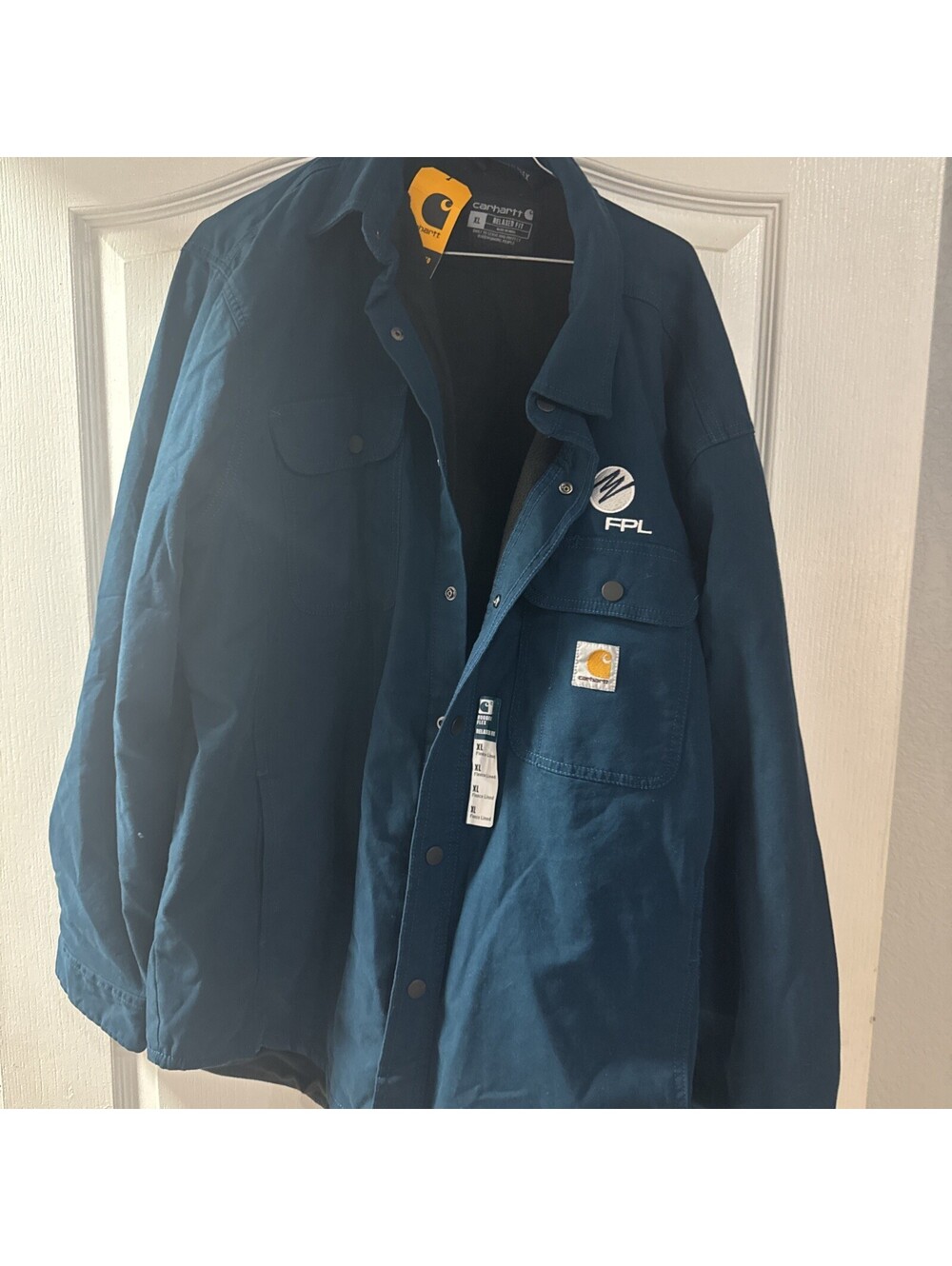 NWT Carhart Fleece Lined Relaxed Fit Shirt Jacket Xl